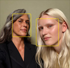 Centre Stage for photos feature in use, highlighting the faces of people