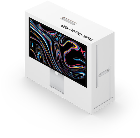 Studio Display XDR a csomagolásában