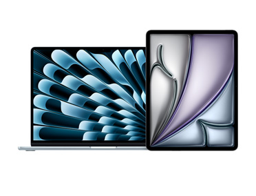 MacBook Air és iPad egymás mellett